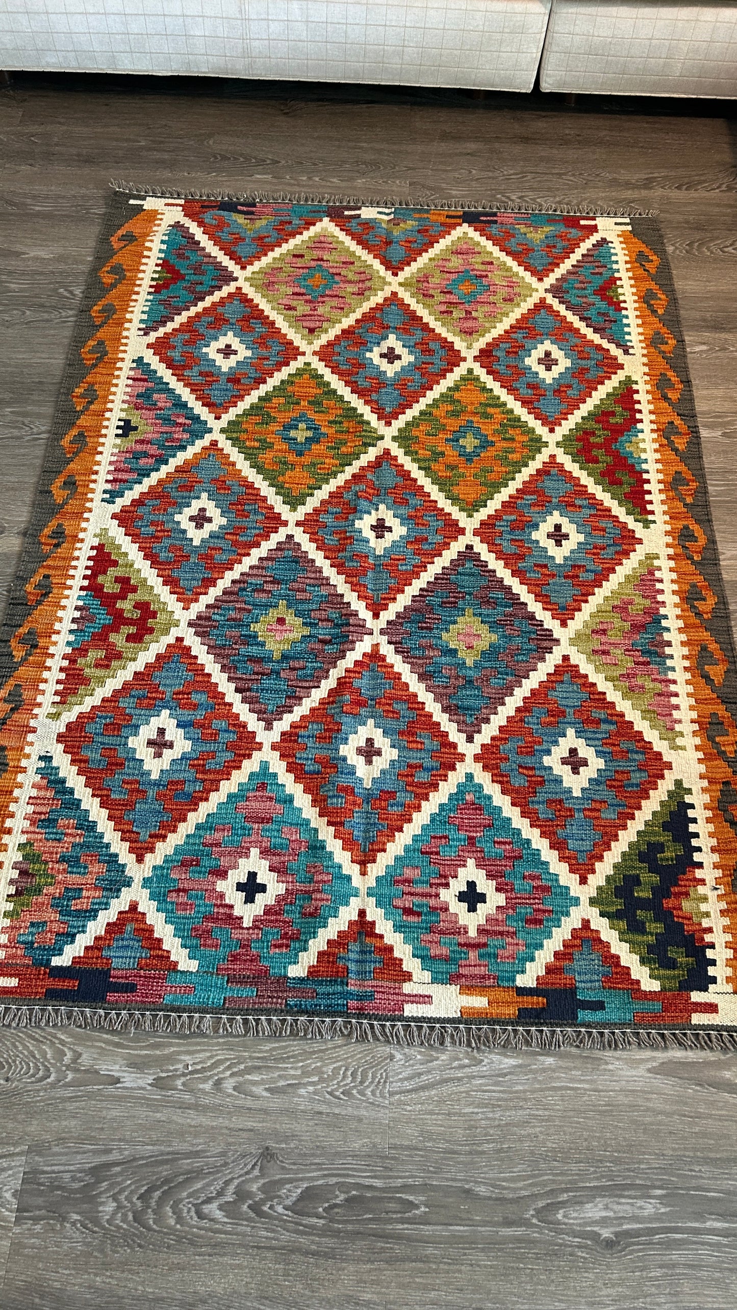Kilim Rug 4 x 5'10"
