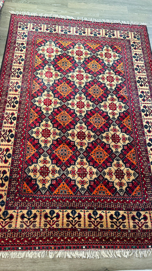 Hand Knotted Rug 6'7" x 10